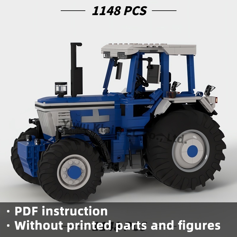 1148Pcs MOC Classic Blue Agric - огляд і ціна Agriculture Farming Vehicles