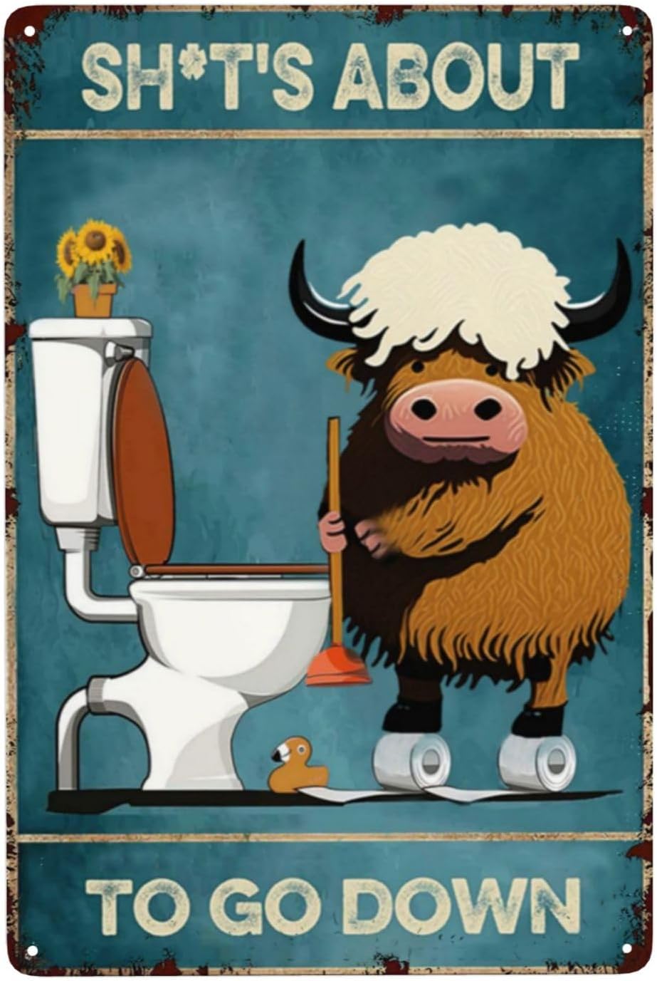 Farmhouse Cow Metal Poster 8X1 - огляд і ціна Agriculture Farm House