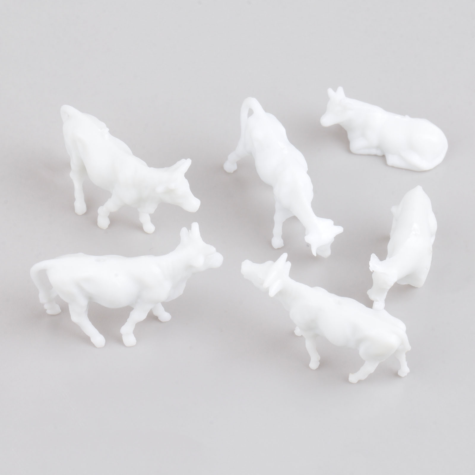 100pcs White Model Cows Scale  - огляд і ціна Farming Agriculture Model