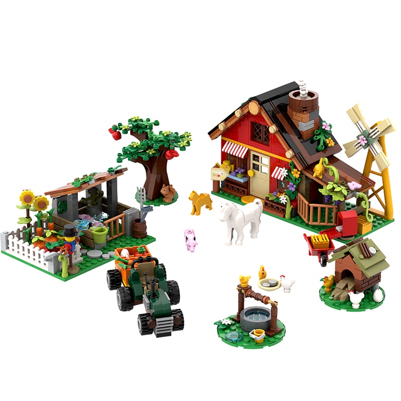 649PCS Creative Windmill Farm  - огляд і ціна Agriculture Farming For Kids